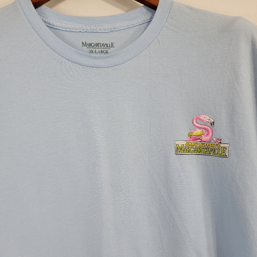 Jimmy Buffett's Margaritaville Light Blue Las Vegas Graphic Short Sleeve Tee - Picture 5 of 6